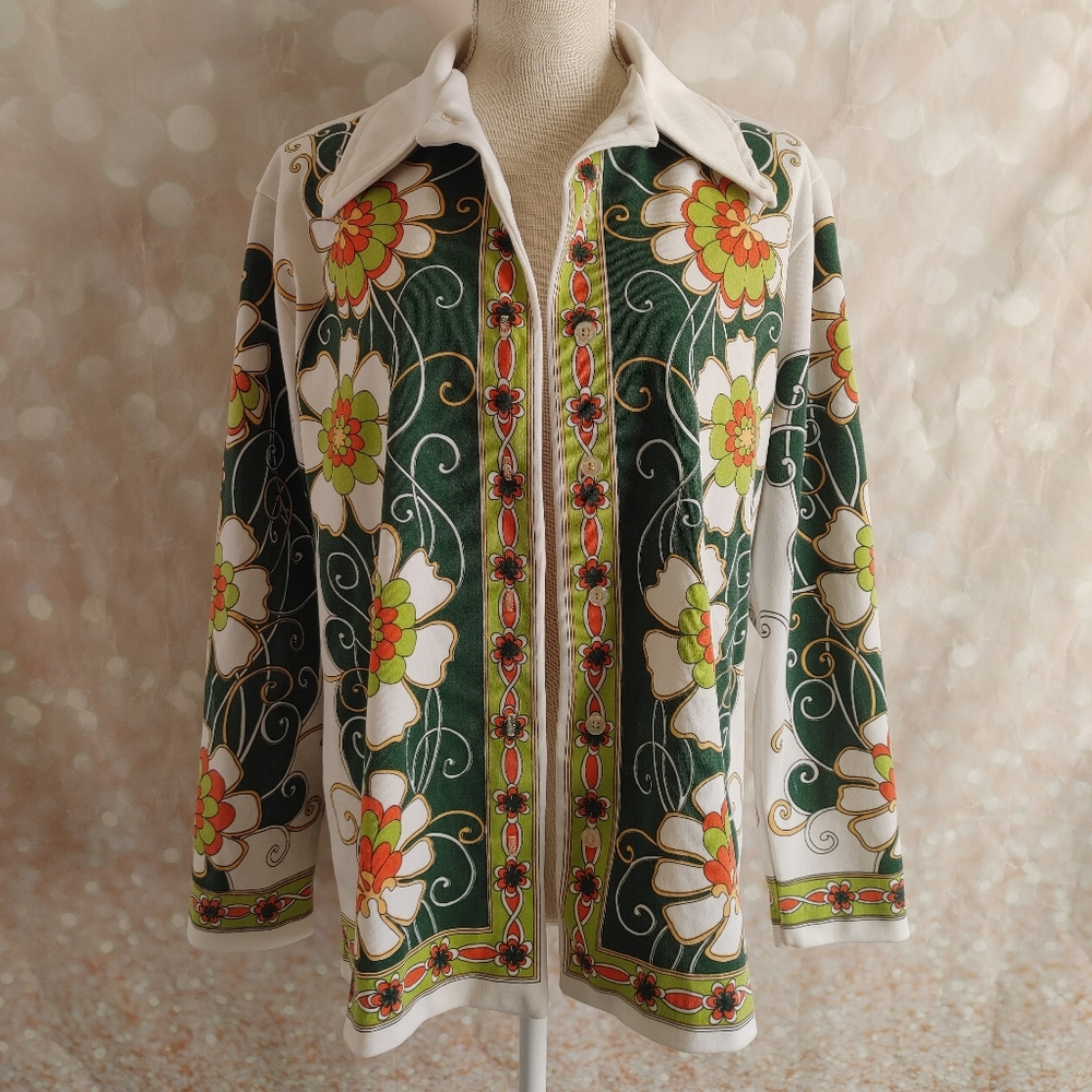Vintage 60s/70s Jane Colby Flower Power Top